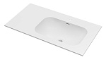Раковина Vincea Elise 100 см Corian, белый матовый, правая VCB-4EL100MW-R