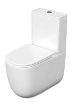 Унитаз-компакт Aquatek Optima Plus AQ4452-00 безободковый, смыв торнадо, с микролифтом