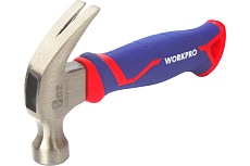 Молоток столярный WORKPRO с фибергласовой рукояткой, 225 гр, короткий WP241008