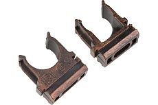 Крепеж-клипса для трубы Bironi пвх, цвет Медный Век, 10 шт. BTK1-16-16-10