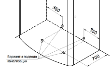 Поддон для душа Радомир Диана 1-11-0-0-0-014 139x94.5