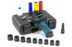 Гайковёрт пневматический ударный Gross G985K2, 1/2&quot;, 610Нм 9000 об/мин, с набором 17 предметов 57445