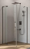 Душевой уголок Cezares Slider SLIDER-AH-1-100-70/80-C-GM 100x70/80 прозрачное, оружейная сталь