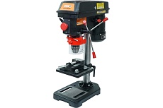 Вертикальный сверлильный станок Спец ССВ-500-16 220 В, 500 Вт, 600-2600 об/мин, 3-16 мм патрон, 5 скоростей, стол 160х160 мм, тиски в комплекте + Сверло ступенчатое СПЕЦ-3262/370101