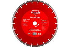 Диск алмазный сегментный по кирпичу и бетону (300х25.4 мм) Elitech 1110.007500