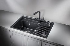 Кухонная мойка Granula Kitchen Space KS-7302 73 см черный