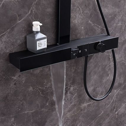 Душевая стойка Black&White Gravity GH-9005 термостат