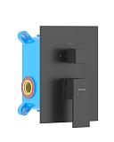 Смеситель для ванны Aquatek Либра AQ1646MB черный матовый