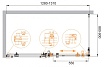 Душевой уголок Cezares STYLUS-O-M-AH-1-130/90-C-Cr 130x90 прозрачный