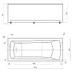 Акриловая ванна Aquatek Либра 160х70 см LIB160N-0000006