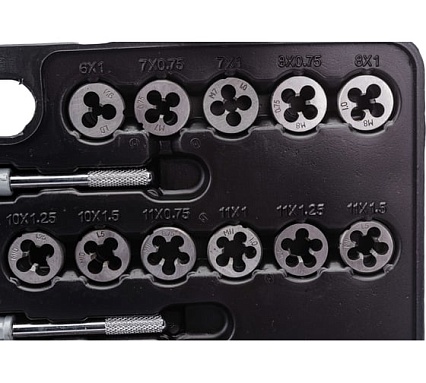 Набор метчиков и плашек Rockforce метрический, 110 предметов RF-B110-1(10453)