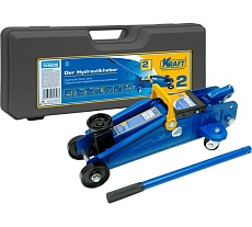 Домкрат Kraft подкатной гидравлический 2 т кейс KT 709000