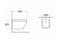 Подвесное биде Aquatek Лира AQ1055-00 белый