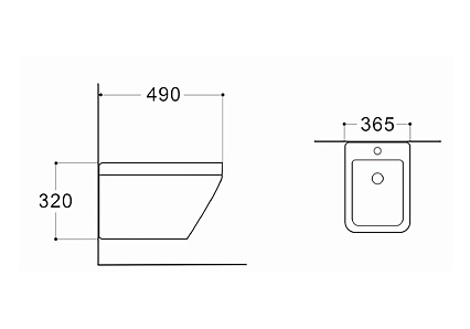 Подвесное биде Aquatek Лира AQ1055-00 белый Подвесное биде Aquatek Лира AQ1055-00 белый