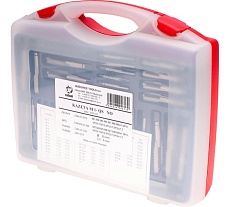 Набор метчиков и плашек Bucovice Tools M1-QS MF8-MF12 115CrV3, 46 предметов 310121