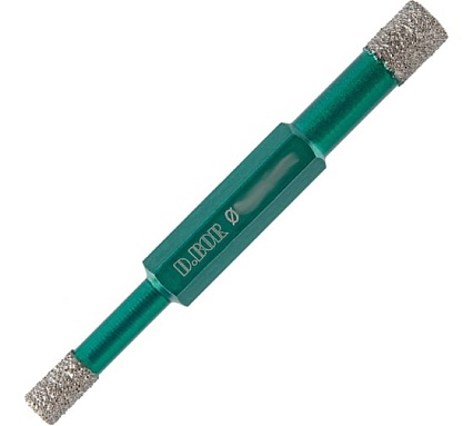 Алмазное сверло-коронка, двухстороннее D.BOR KERAMOGRANIT-DRY 6x8х80 мм D-KG-D-DDCD-0608