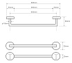 Полотенцедержатель Bemeta Omega 104204022 50.5 см