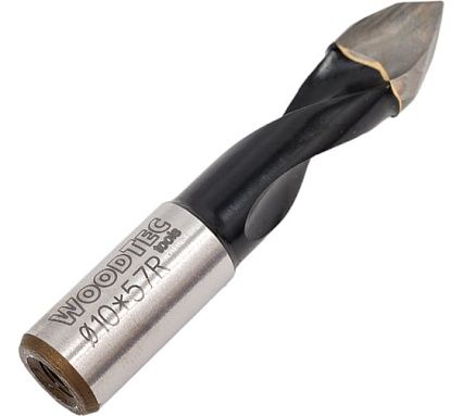 Сверло сквозное 10x25x57 мм, S10x27 мм, R Woodtec ИН 359094