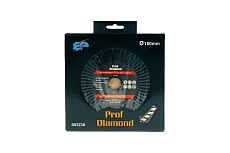 Диск алмазный отрезной сплошной турбо-волна по бетону и камню Prof Diamond 180x22.2/7x2.8мм TORGWIN S83230