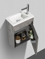 Тумба с раковиной BelBagno Pietra Mini 40 см, правосторонняя, Stucco Cemento