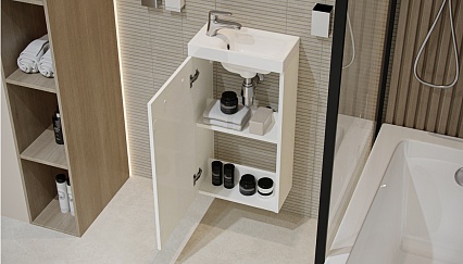 Мебель для ванной Velvex Estea 40 см белый матовый