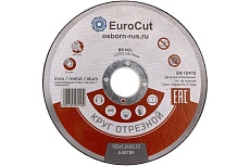Диск отрезной по металлу 125х1.2 мм A46TBF EuroCut EC-125.01-10