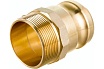 Камлок типа F (ниппель; наружная резьба BSP; 50 мм-2"; латунь) TITAN LOCK TL200FBR