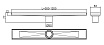 Трап для душа RGW Shower Drain SDR-02-80-E1 80x8.3 см, c решеткой