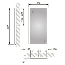 Зеркало Keuco Reflex 50 см 14296001500