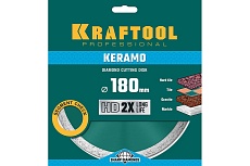 Диск алмазный отрезной сплошной по керамограниту Kraftool Keramo 180х22 мм 36684-180