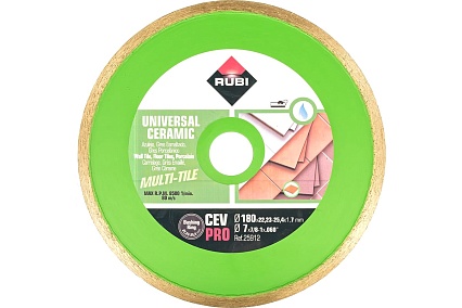 Диск алмазный CEV 180 PRO (180х22.2 мм) RUBI 25912