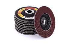 Круг шлифовальный лепестковый торцевой (10 шт; 125х22 мм; А80П) Messer 11-22-080