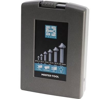 Набор зенковок H-Tools 90гр. 6.3-20.5мм 3z HSS-G 6шт 741806HT