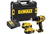 Ультракомпактная бесщёточная ударная дрель-шуруповерт DeWalt 18 В XR, БЗП патрон 13 мм, 2 батареи 5.0Ач DCD709P2T-QW