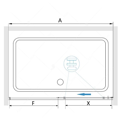 Душевая дверь RGW Stilvol SV-13 100x195 хром, прозрачное