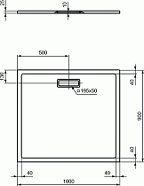 Поддон для душа Ideal Standart Ultra Flat New 100x90, белый глянцевый