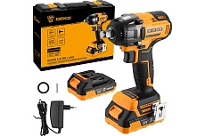 Аккумуляторный бесщеточный гайковерт Deko DKIS20 кейс, 20 В, 3 А ч 063-4033