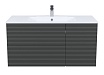 Тумба с раковиной Iddis Bild 100 см темно-серый BIL10G0i95K