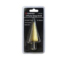 Сверло ступенчатое в блистере (8-38 мм; HSS-TIN) Forsage F-44743 49038