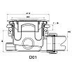 Сифон для поддона RGW Velplex QYD-01 90 мм, хром