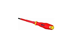 Изолированная отвертка CrV 1000V SL 5.5х125 мм FIT 55898