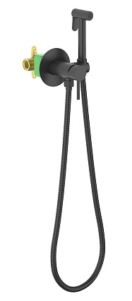 Смеситель Timo Saona 2338/03SM с гигиеническим душем, черный