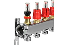 Коллекторная группа ColSys 804 11 выходов, с расходомерами и термостатическими клапанами 180422511