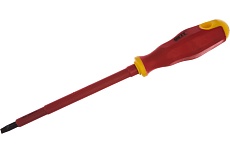 Изолированная отвертка CrV 1000V SL 6.5х150 мм FIT 55899