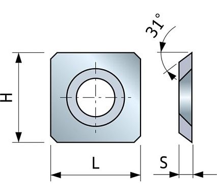 Нож 14x14x2 мм Freud RG01M AA3