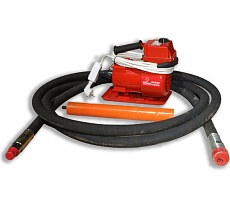 Переносной глубинный вибратор TeaM 1400 кв.т., вал 4.5 м, нак. 76 мм ВИБ144576