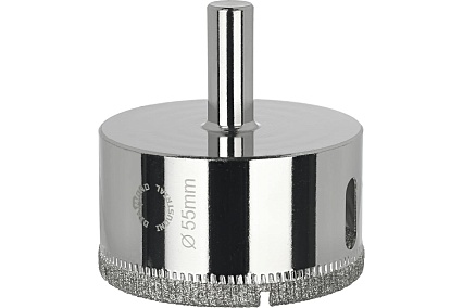 Коронка алмазная по керамике, плитке и стеклу 55 мм Diamond Industrial DIDCBC055