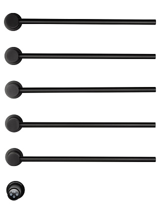 Полотенцесушитель электрический Wonzon&Woghand Hamburg WW-AL315-MB черный матовый