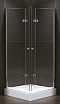 Душевой уголок Cezares ELENA-W-ASH-2-80/90-C-Cr 80x90 прозрачный, прямоугольный