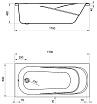 Акриловая ванна Santek Касабланка XL 170x80 1.WH30.2.441